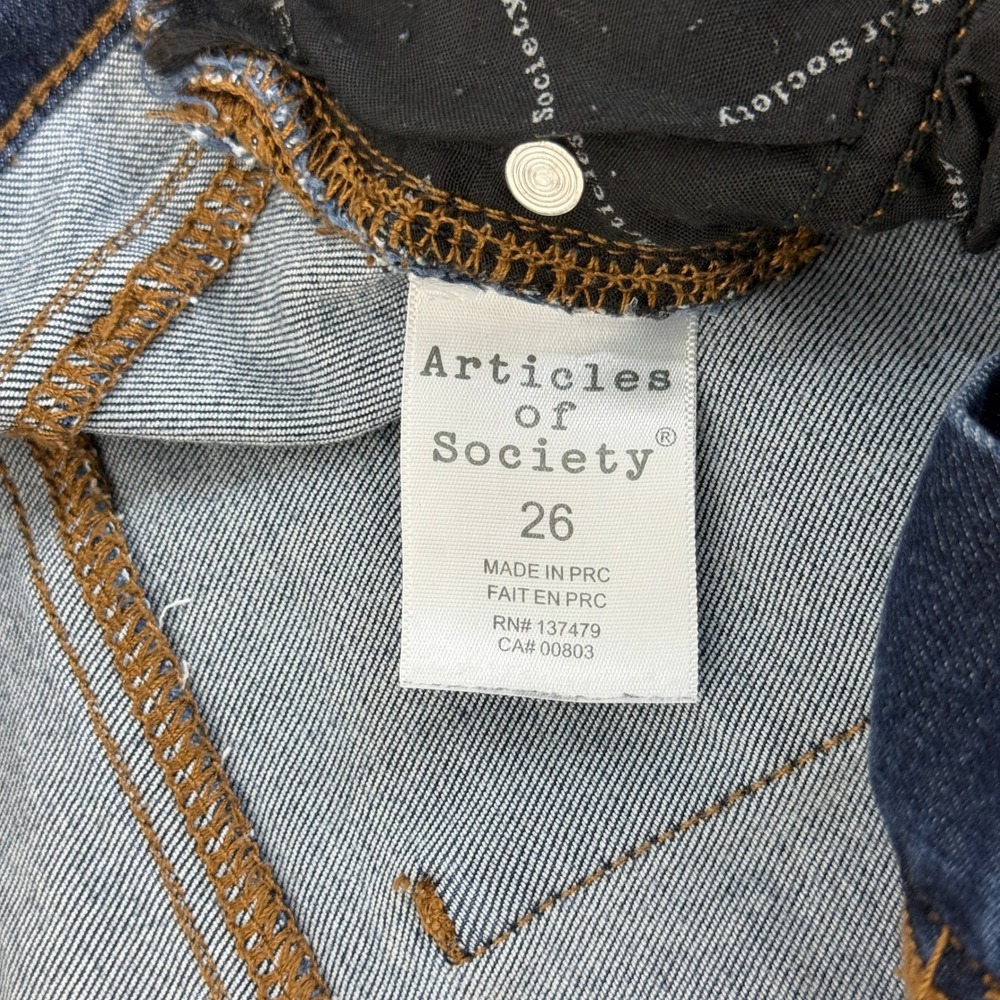 Articles of Society Dark Wash Denim Skinny Jeans Women's - Picture 13 of 15